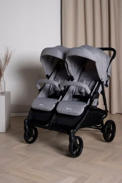 Beemoo Tvillingevogne|Søskendevogne*Twin Shopper Søskende- & Tvillingevogn, Grey Mélange Grå