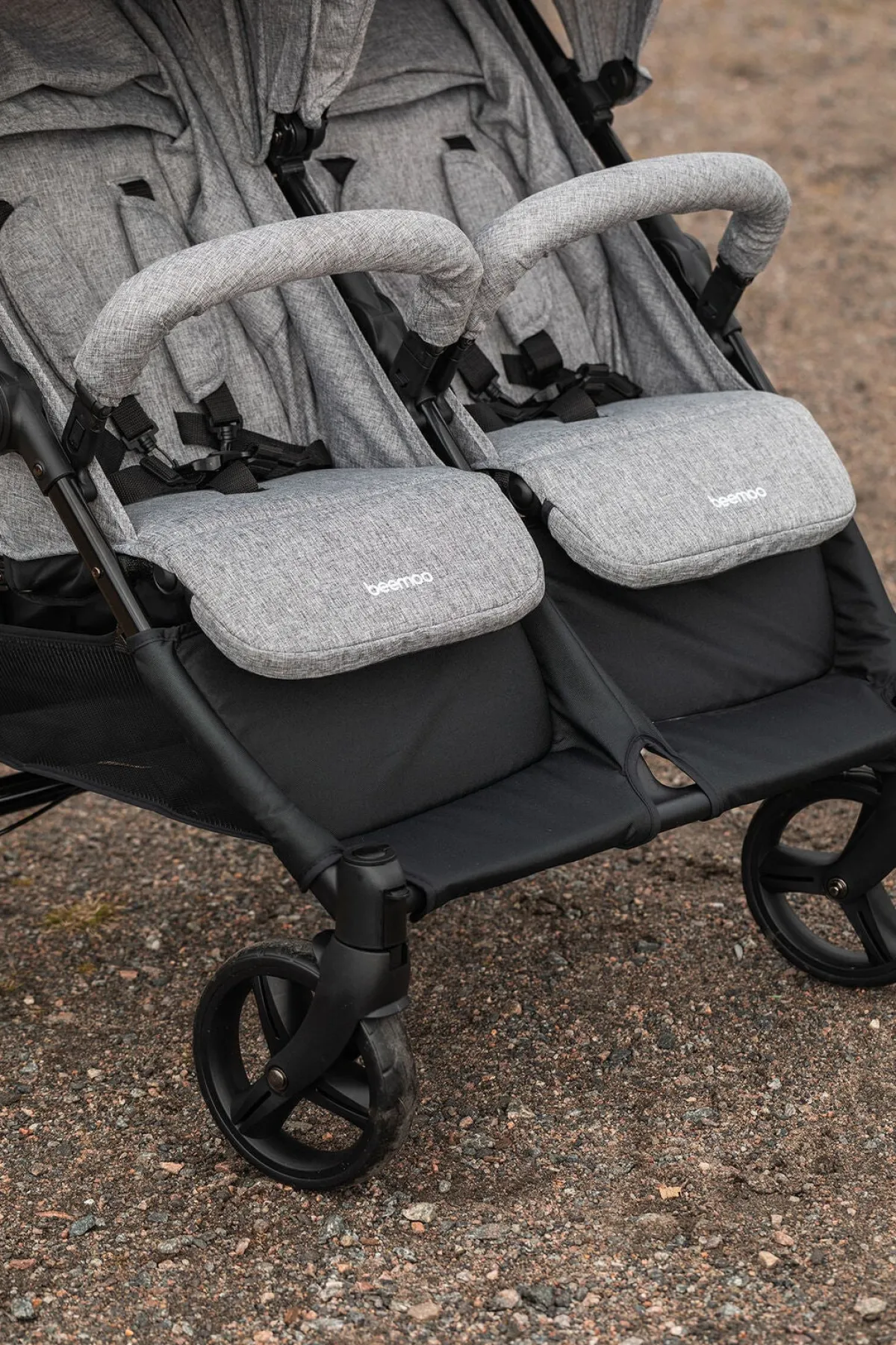 Beemoo Tvillingevogne|Søskendevogne*Twin Shopper Søskende- & Tvillingevogn, Grey Mélange Grå