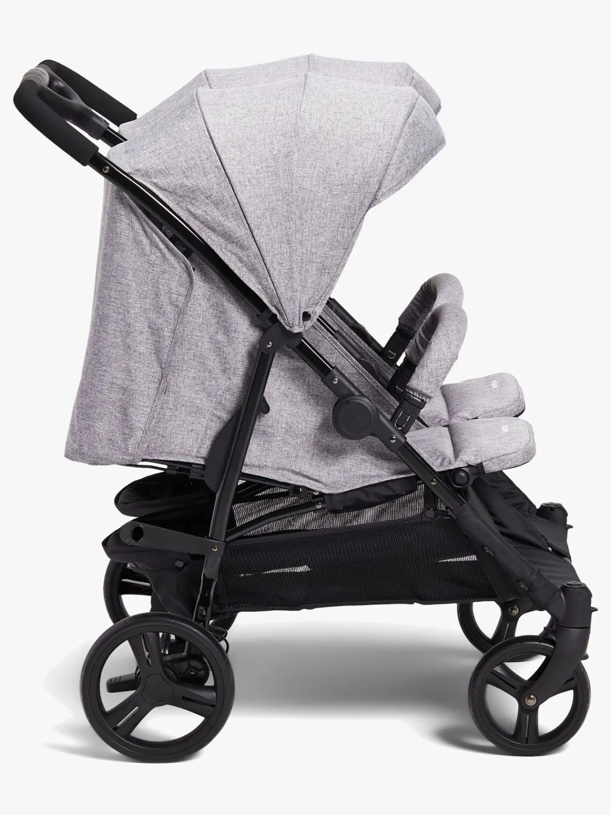 Beemoo Tvillingevogne|Søskendevogne*Twin Shopper Søskende- & Tvillingevogn, Grey Mélange Grå