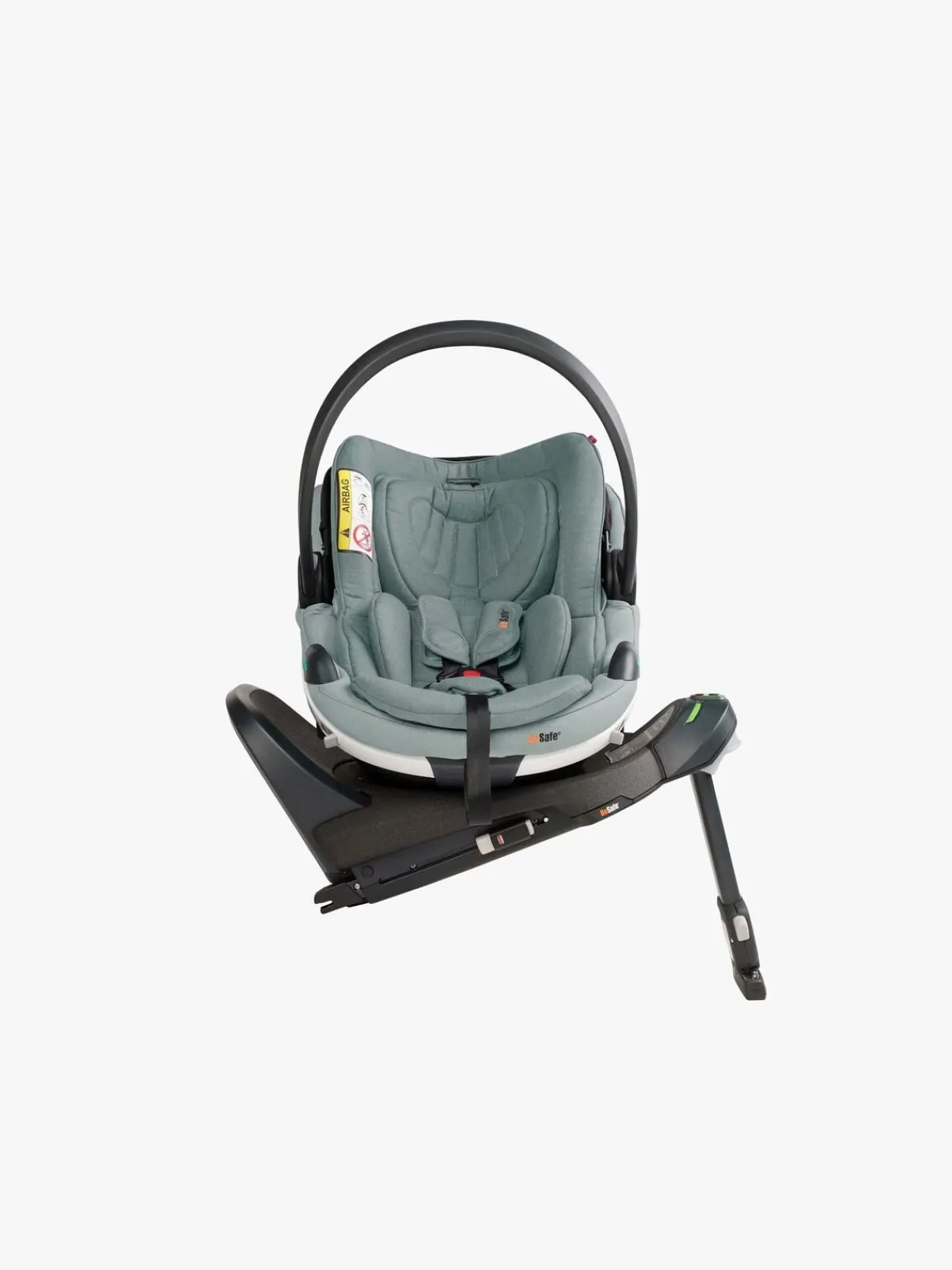 BeSafe Autostole 0-13 Kg*Go Beyond Autostol Baby, Sea Green Mélange Grøn