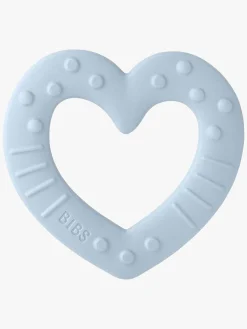BIBS Babylegetøj|Dåbsgaver*Baby Bitie Bidelegetøj Heart,  Baby Blue Blå