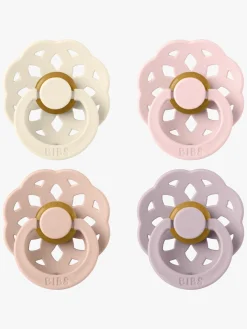 BIBS Sutter & Suttesnore*Boheme Sut 4-pak Latex Str. 1, Ivory/Blush/Blossom/Dusky Lilac