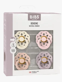 BIBS Sutter & Suttesnore*Boheme Sut 4-pak Latex Str. 1, Ivory/Blush/Blossom/Dusky Lilac