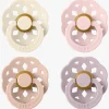BIBS Boheme Sut 4-pak Latex Str. 2, Ivory/Blush/Blossom/Dusky Lilac