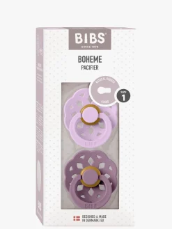 BIBS Sutter & Suttesnore*Boheme Sut 2-Pak Latex Str. 1 Rund, Violet Sky/Mauve Lilla