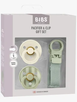 BIBS Sutter & Suttesnore>Colour Sut & Loop Suttesnor Gavesæt Latex Str. 1, Sage