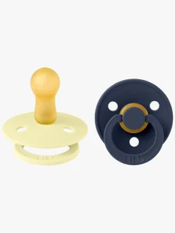 BIBS Sutter & Suttesnore*Colour Sut 2-pak Str. 2, Luna/Deep Space Blå/Gul