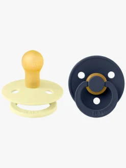 BIBS Sutter & Suttesnore*Colour Sut 2-pak Str. 1, Luna/Deep Space Blå/Gul