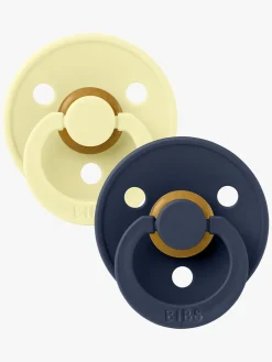 BIBS Sutter & Suttesnore*Colour Sut 2-pak Str. 1, Luna/Deep Space Blå/Gul