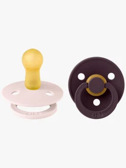 BIBS Sutter & Suttesnore*Colour Sut 2-pak Str. 2, Petal/Plum Lilla/Lyserød