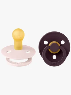 BIBS Sutter & Suttesnore*Colour Sut 2-pak Str. 1, Petal/Plum Lilla/Lyserød