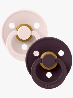 BIBS Sutter & Suttesnore*Colour Sut 2-pak Str. 1, Petal/Plum Lilla/Lyserød