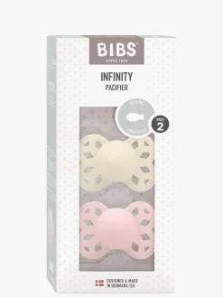 BIBS Infinity Sut 2-pak Str. 2 Symmetrical, Ivory/Blossom