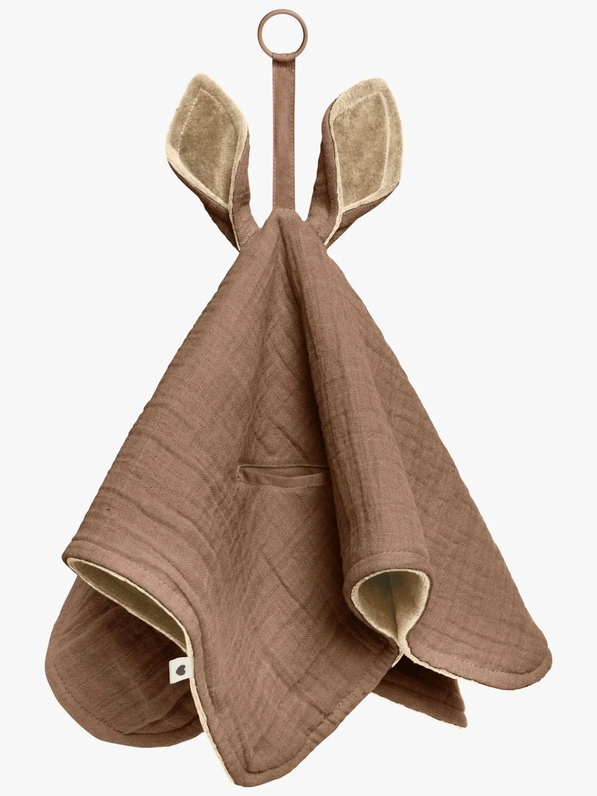 BIBS Stofbleer, Nusseklude & Babytæpper*Kangaroo Nusseklud, Dark Oak Brun