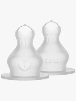 BIBS Spisetid>Medium Flow Sut Silikone 2-pak, Neutral