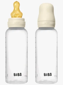 BIBS Medium Flow Sutteflaske Latex 2-pak 270 ml, Ivory