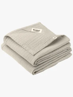 BIBS Stofbleer, Nusseklude & Babytæpper*Stofble Musselin 2-pak, Sand Beige