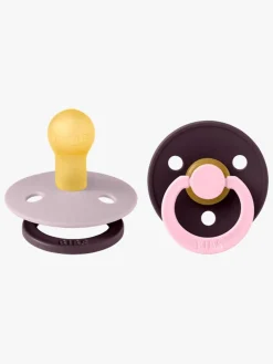 BIBS Sutter & Suttesnore*Studio Colour Fusion Sut 2-pak Str. 1, Dusky Lilac Plum mix Lilla/Lyserød