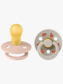 BIBS Sutter & Suttesnore*Studio Colour Ladybug Sut 2-pak Latex Str. 3, Blush Lyserød/Beige