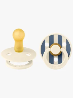 BIBS Sutter & Suttesnore>Studio Colour Sut 2-Pak Latex Str. 2 Rund, Pin/Ivory Steel Blue Mix