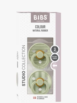 BIBS Sutter & Suttesnore>Studio Colour Sut 2-Pak Latex Str. 2 Rund, Pin/Sage Mix