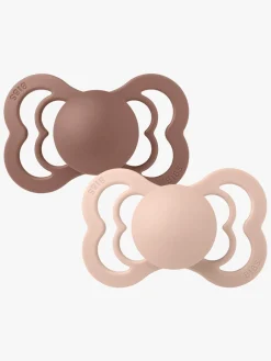 BIBS Sutter & Suttesnore>Supreme Sut 2-pak Latex Str. 2, Woodchuck/Blush