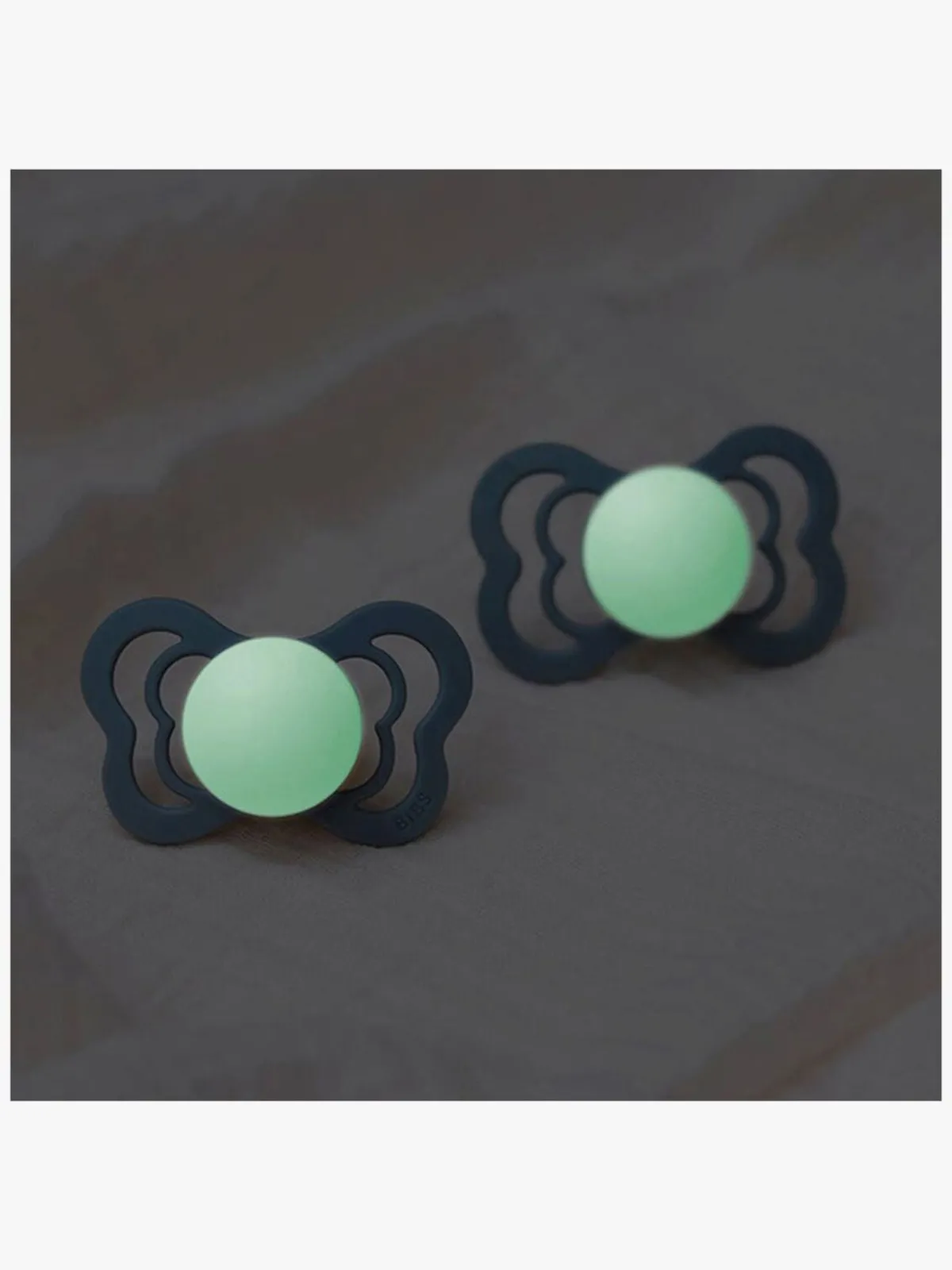 BIBS Sutter & Suttesnore>Supreme Sut 2-pak Silikone Str. 2, Blush Glow/Vanilla Glow