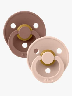 BIBS Sutter & Suttesnore*Sut Colour 2-pak Latex Str. 2, Woodchuck/Blush Brun/Lyserød