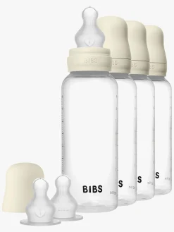 BIBS Sutteflaske Silicone 4-pak 270 ml, Ivory