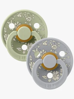 BIBS x Liberty Colour Sut 2-Pak Latex Str. 1 Rund, Capel/Sage Mix