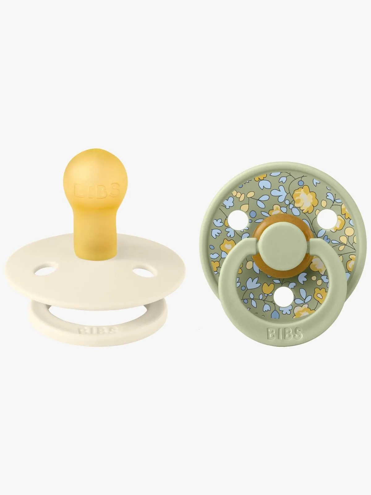 BIBS Sutter & Suttesnore>x Liberty Colour Sut 2-Pak Latex Str. 1 Rund, Eloise/Sage Mix