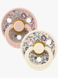 BIBS Sutter & Suttesnore>x Liberty Colour Sut 2-Pak Latex Str. 2 Rund, Eloise/Blush Mix