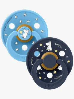 BIBS Sutter & Suttesnore>x Moomin Colour Good Night Sut 2-pak Latex Str. 2, Breeze