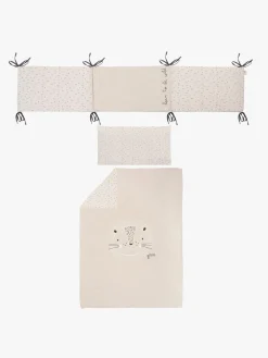 Børn BimbiPirulos Sengetøj>BimbiCasual Sengerand & Pudebetræk, White/Linen