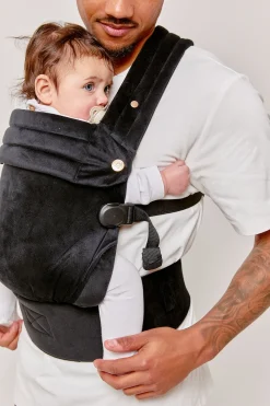 BizziGrowin Bæreseler, Strækvikler & Bærestole*Bizzi Growin Nomad Air Bæresele, Panther Black Velvet Sort