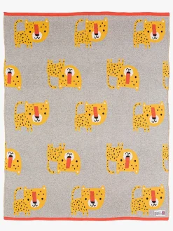 Børn BizziGrowin Bizzi Growin Strikket Tæppe Aio Baby, Leopard