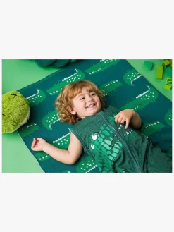 BizziGrowin Interiør*Bizzi Growin Strikket Tæppe Aio Baby, Rocka Croc Grøn