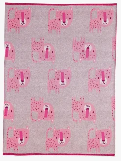 Børn BizziGrowin Bizzi Growin Strikket Tæppe Aio Baby, Lyra Leopard