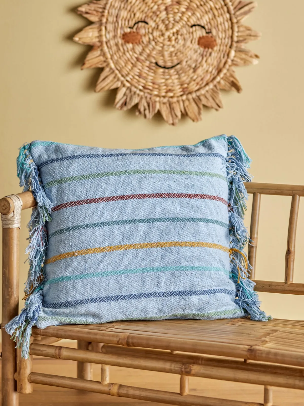 Bloomingville Interiør*Frey Pude, Blå