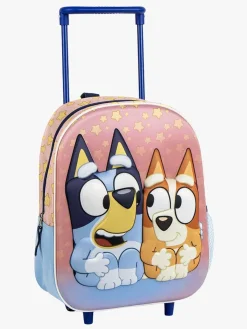 Bluey Tasker*3D Kuffert, Lyserød/blå