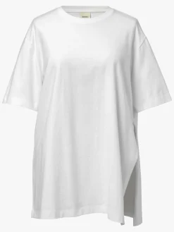 Boob Oversized T-shirt med Slids, White