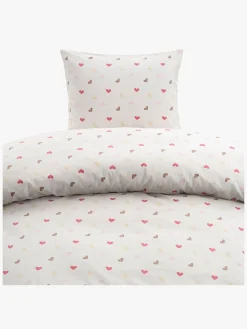 Børn Borgans Borganäs Sengesæt Hjärtrud 150x210, Beige