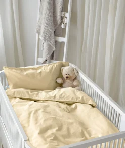 Borgans Sengetøj*Borganäs Sengesæt Tremmeseng Humble 100 x 130 2-delt, Gul