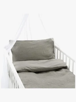 Børn Borgans Borganäs Sengesæt Tremmeseng Rolling 100 x 130 2-delt, Grå