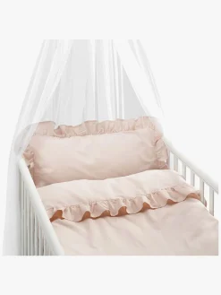 Børn Borgans Borganäs Sengesæt Tremmeseng Volang 100 x 130 2-delt, Pink