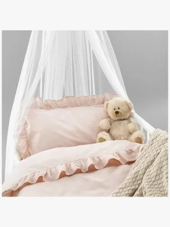 Børn Borgans Borganäs Sengesæt Tremmeseng Volang 100 x 130 2-delt, Pink