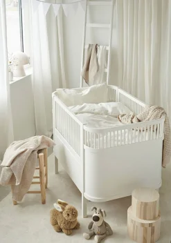 Børn Borgans Borganäs Sengesæt Tremmeseng Humble 100 x 130 2-delt, Hvid