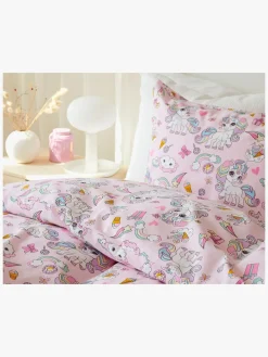 Børn Borgans Borganäs Sengesæt 150x210 Enhjørning, Pink