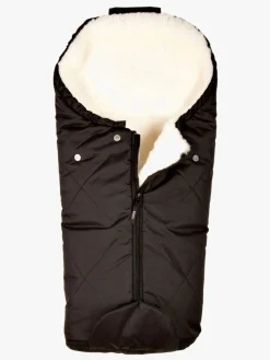 Bozz Køreposer>Lammeskindskørepose Small Klippet, Black/White