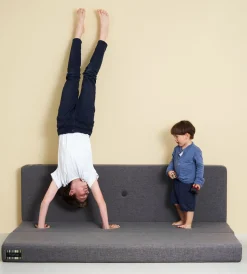 KlipKlap Børnemøbler*by 3 Fold Madras XL, Mørkegrå Grå